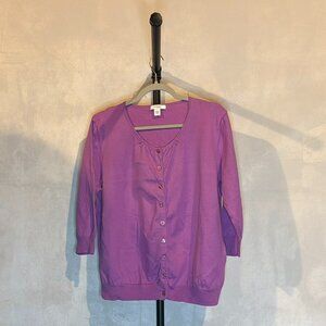 Dressbarn Women's Pink Button-Up Cardigan Size 18/20 Like New